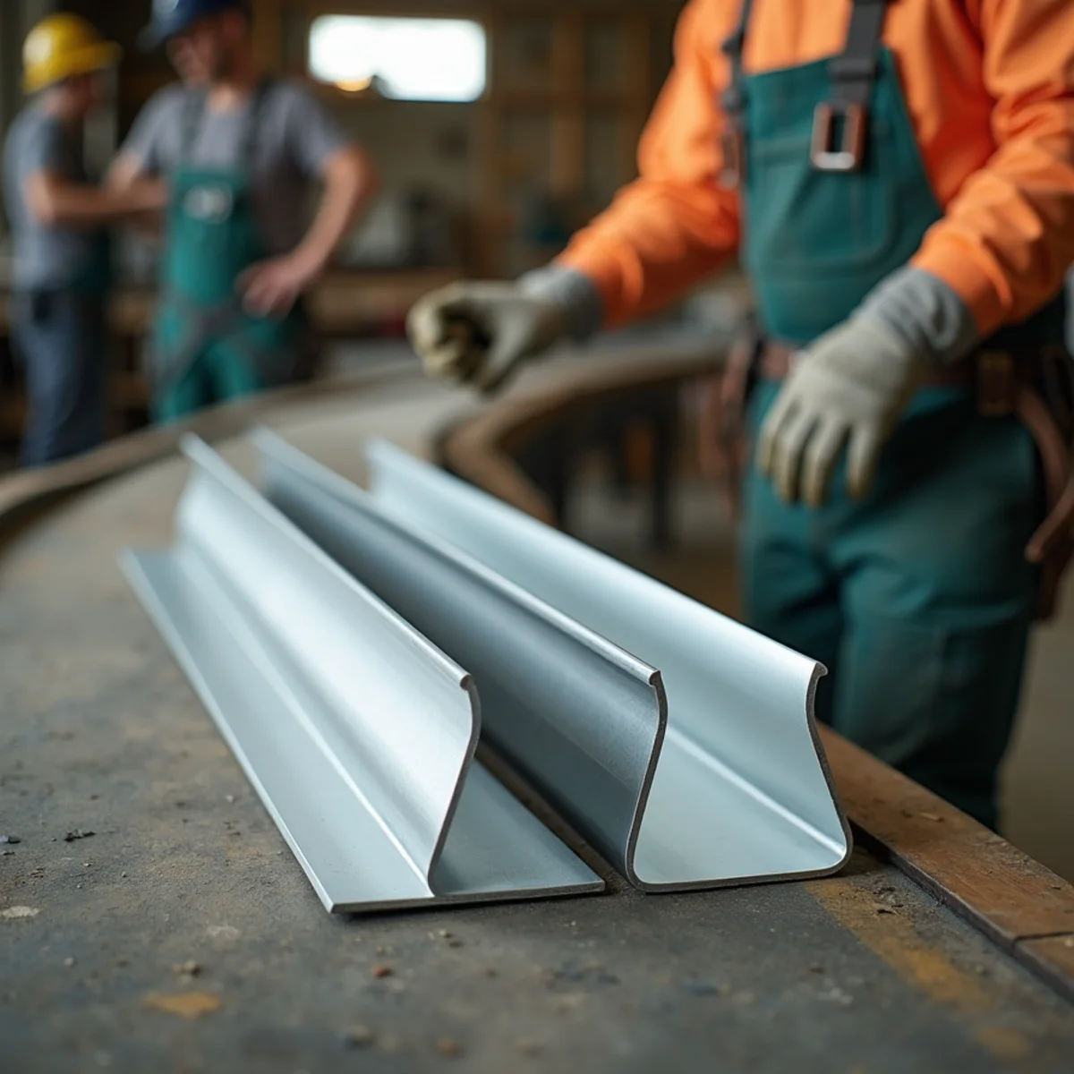 Side-by-side comparison of standard 5-inch gutter profile next to high-capacity 6-inch profile