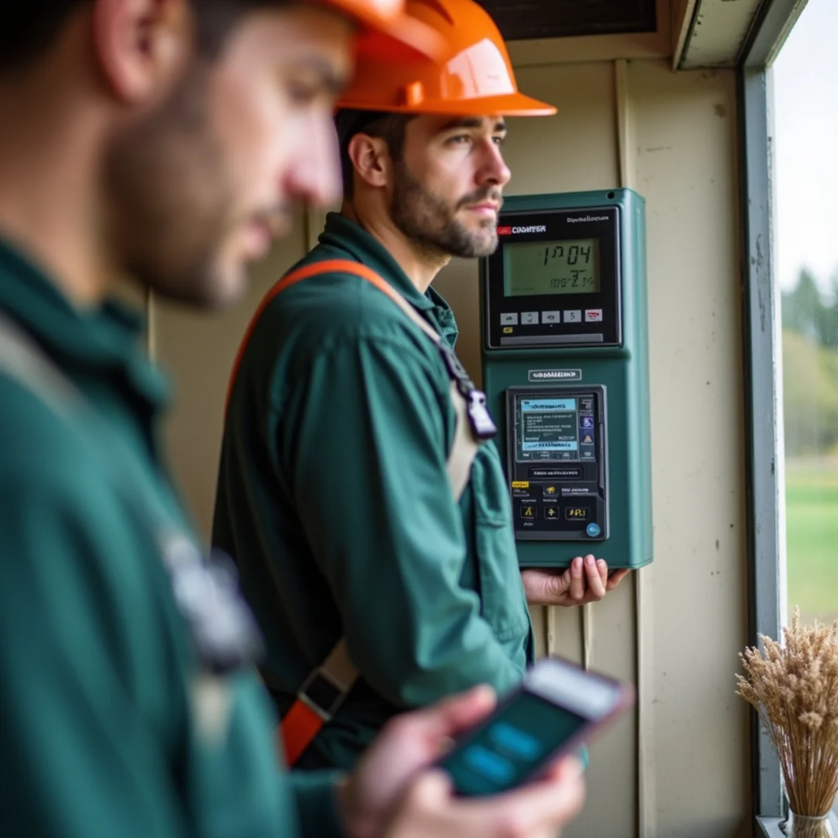 Automated smart control box regulating power to roof heat cable during freezing events