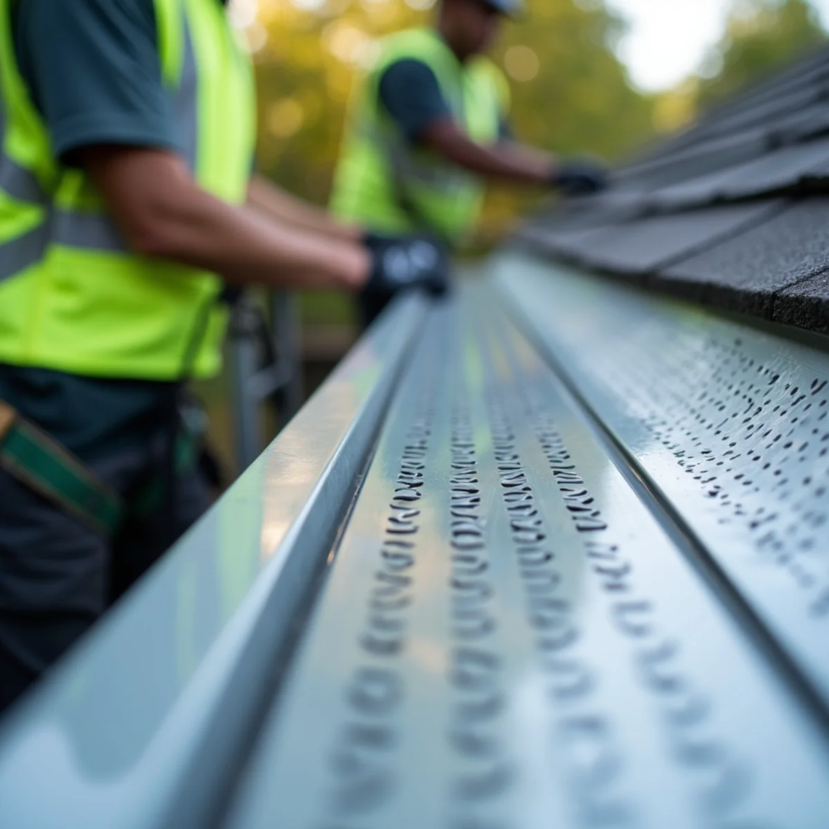 Perforated aluminum soffit panel providing balanced intake attic ventilation