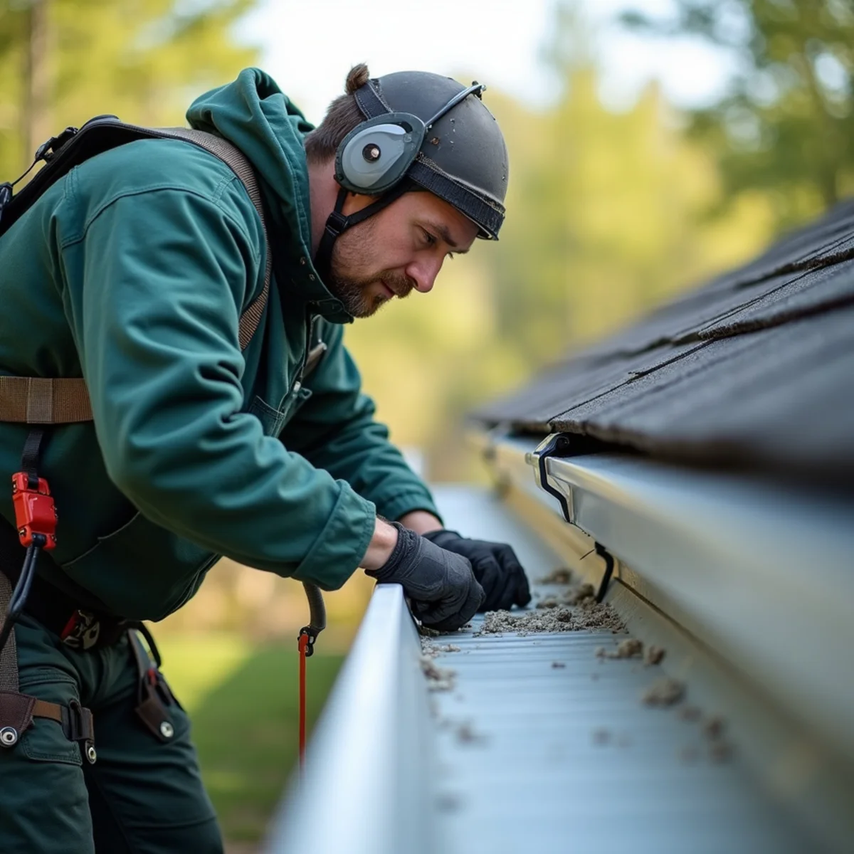 Aluminum J-channel receiving soffit panel to seal roof eaves against pests